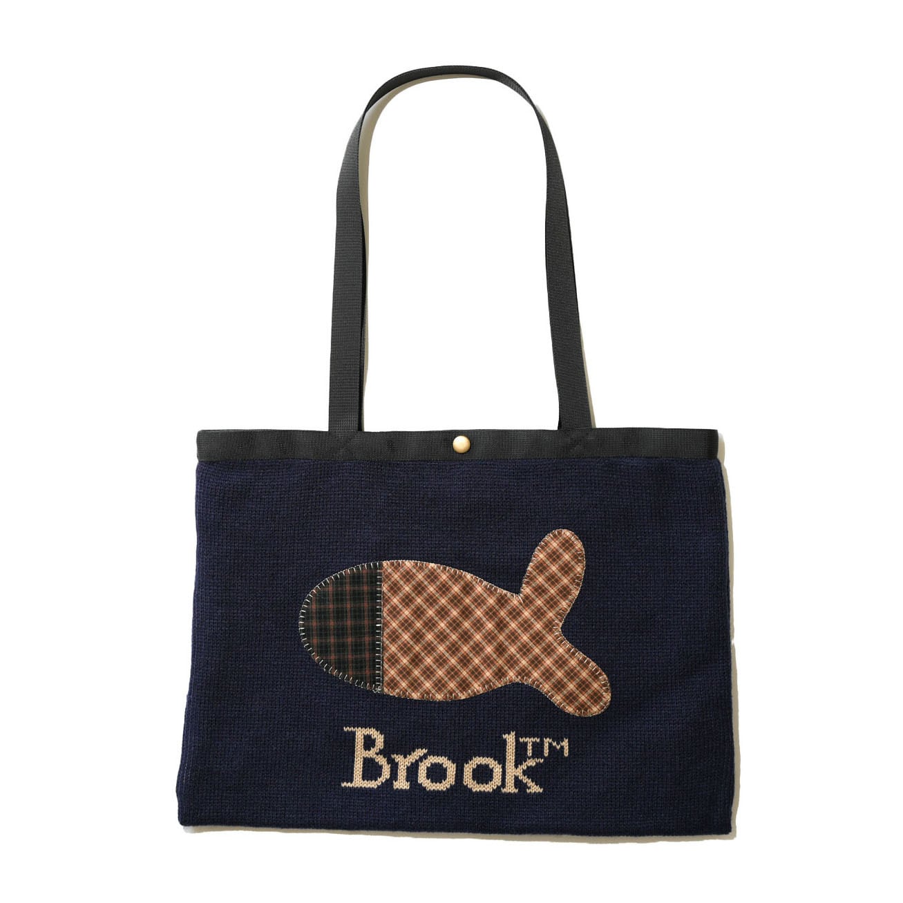 Navy) Brook Knit Tote Bag