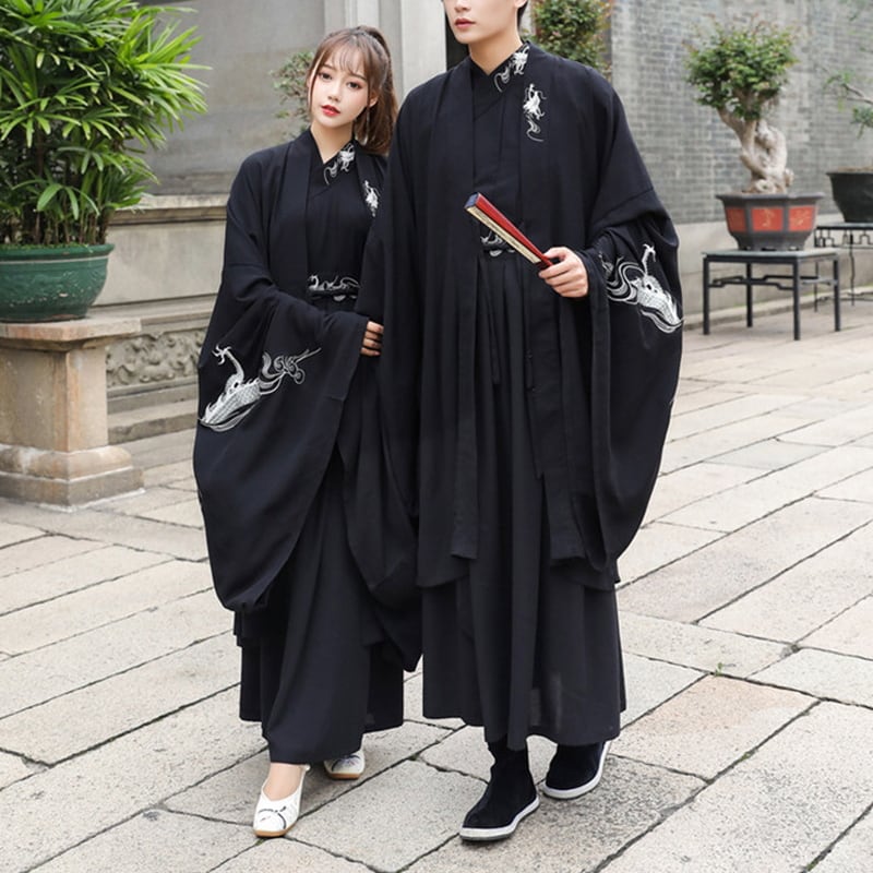 即納Mサイズ チャイナ風 セットアップ ユニセックス レトロ ドラゴン