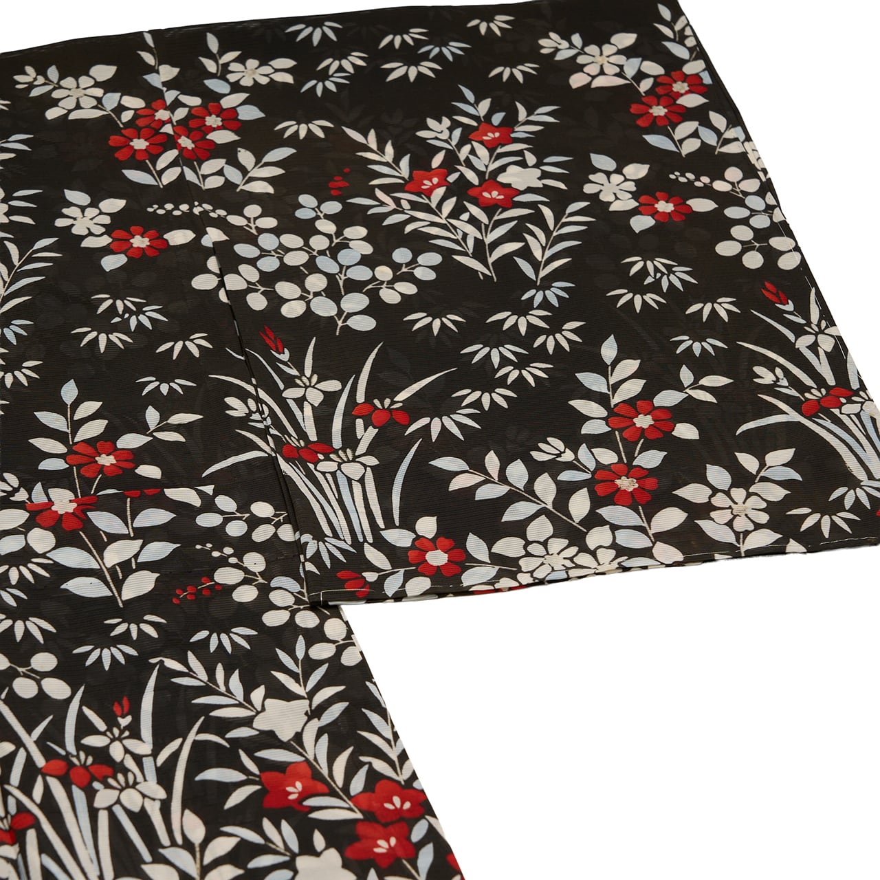 草花の模様 一方附小紋 絽単衣着物【未着用品】 | かわの屋