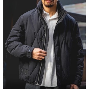 ダイヤ柄キルト ハイネックダウンジャケット 3カラー 11264