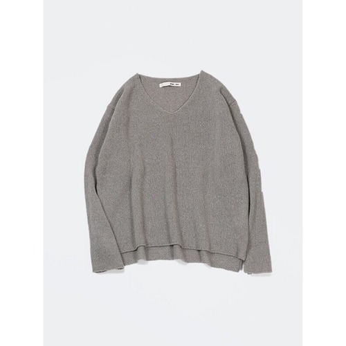 evam eva ｜wool silk V neck pullover knit