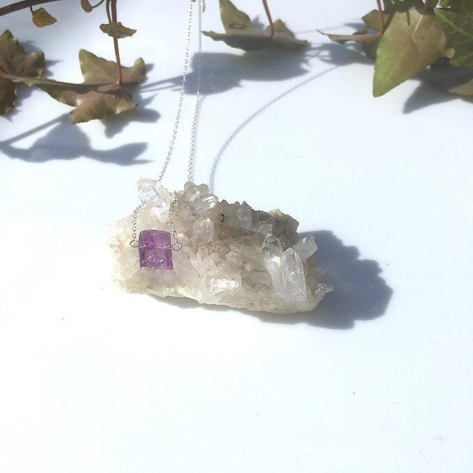 【一点物】✦2月の誕生石✦⋆.· Natural Beauty ― SV925リバーシブルのアメジストネックレス⋆.·✦