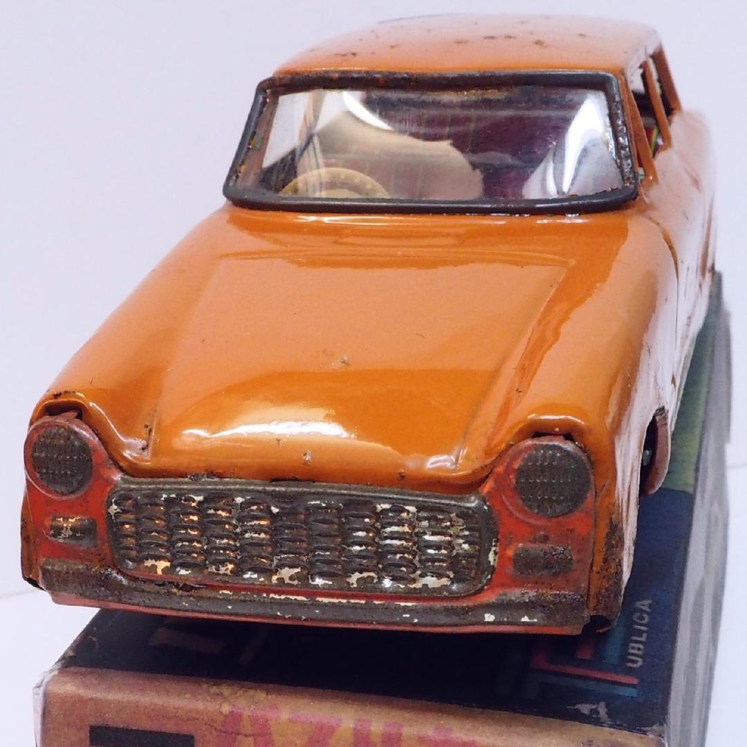 旭玩具トヨタ パブリカ橙ブリキ ミニチュア箱はコピー