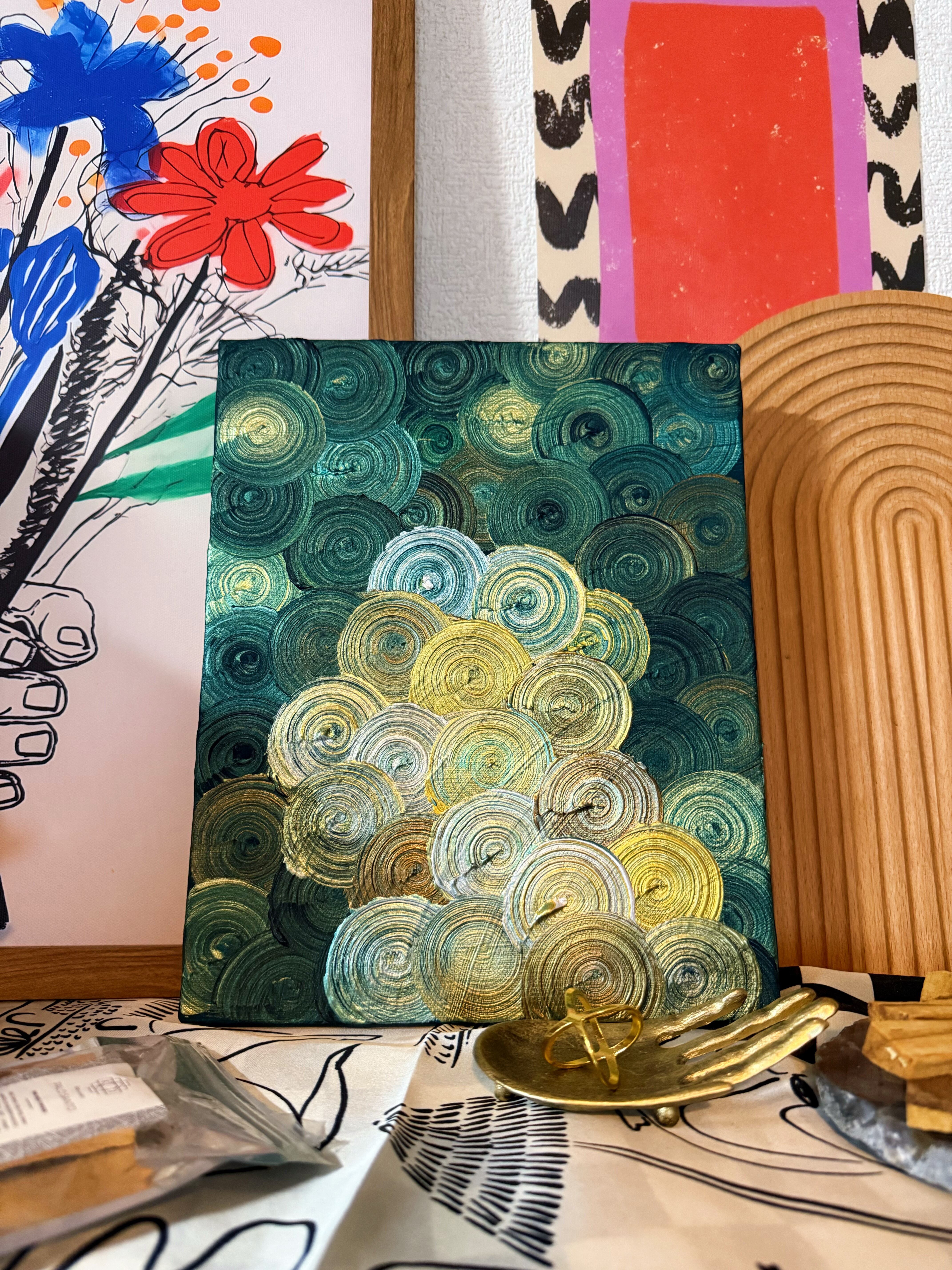 湖畔' (No.0228) | 渦を11年描いてる人