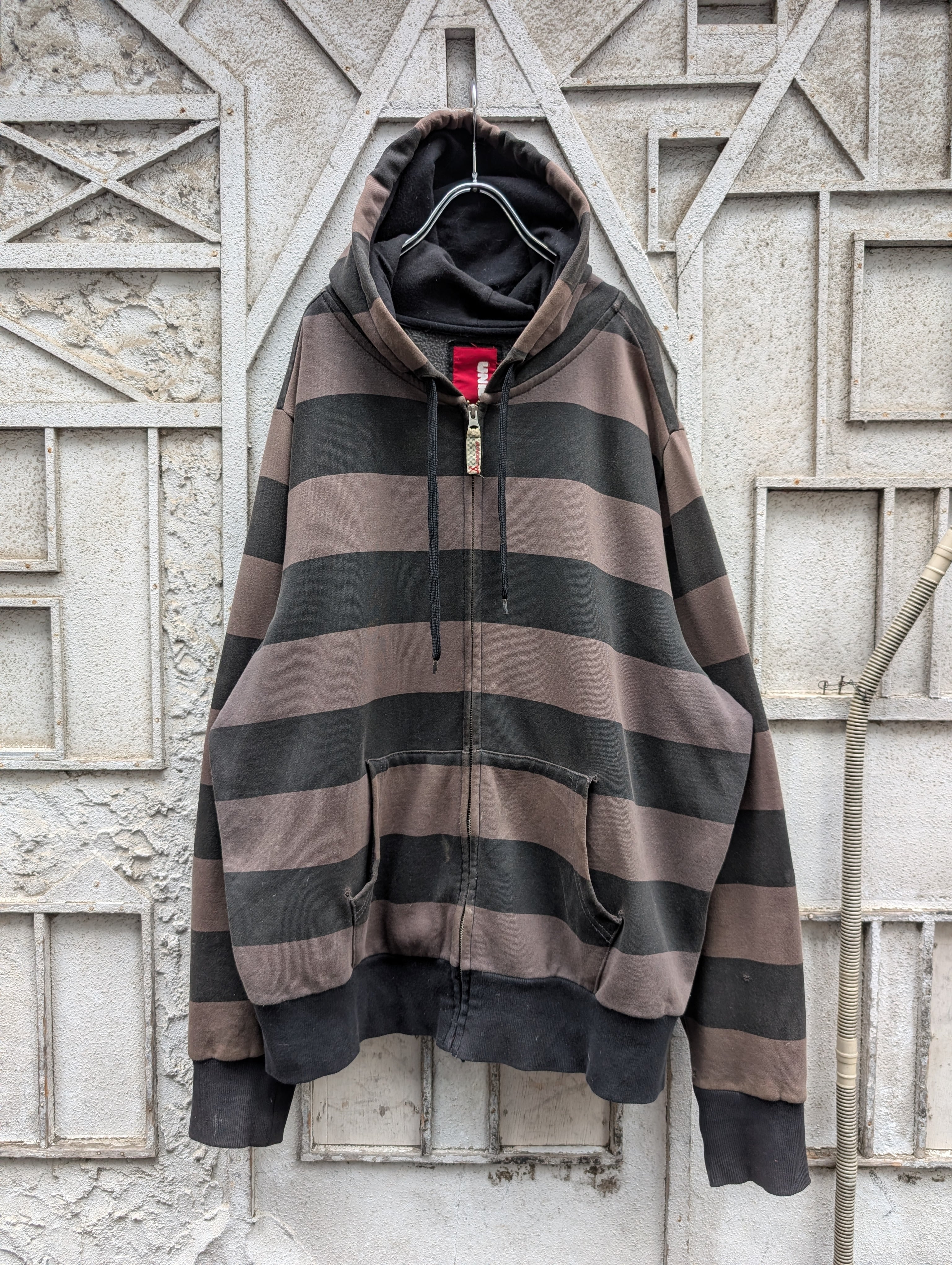 "UNIONBAY" border zip up hoodie