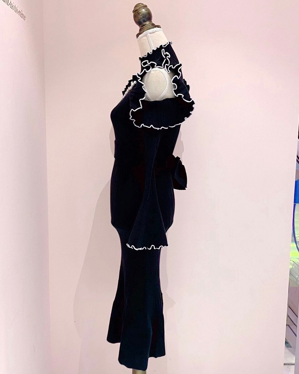 【ManonMimie】Mermaid Like Long Knit OP ManonMimie】Mermaid Like Long Knit OP 【公式通販】