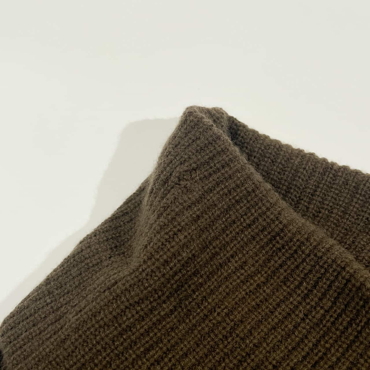 カシミヤ100% BANANA REPUBLIC バナナ・リパブリック タートルネック 七分袖 ニット ワンピース XS/ブラウン系 レディース