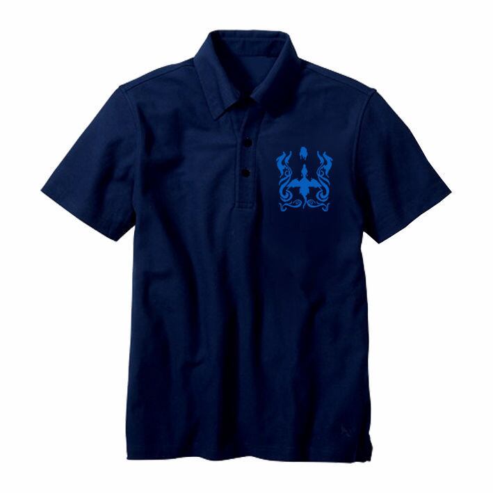 ドラゴンスピリット ポロシャツ 「Single Head Polo-Shirt」-NAVY- / GAMES GLORIOUS