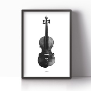 アートポスター / Violin-mono   eb132