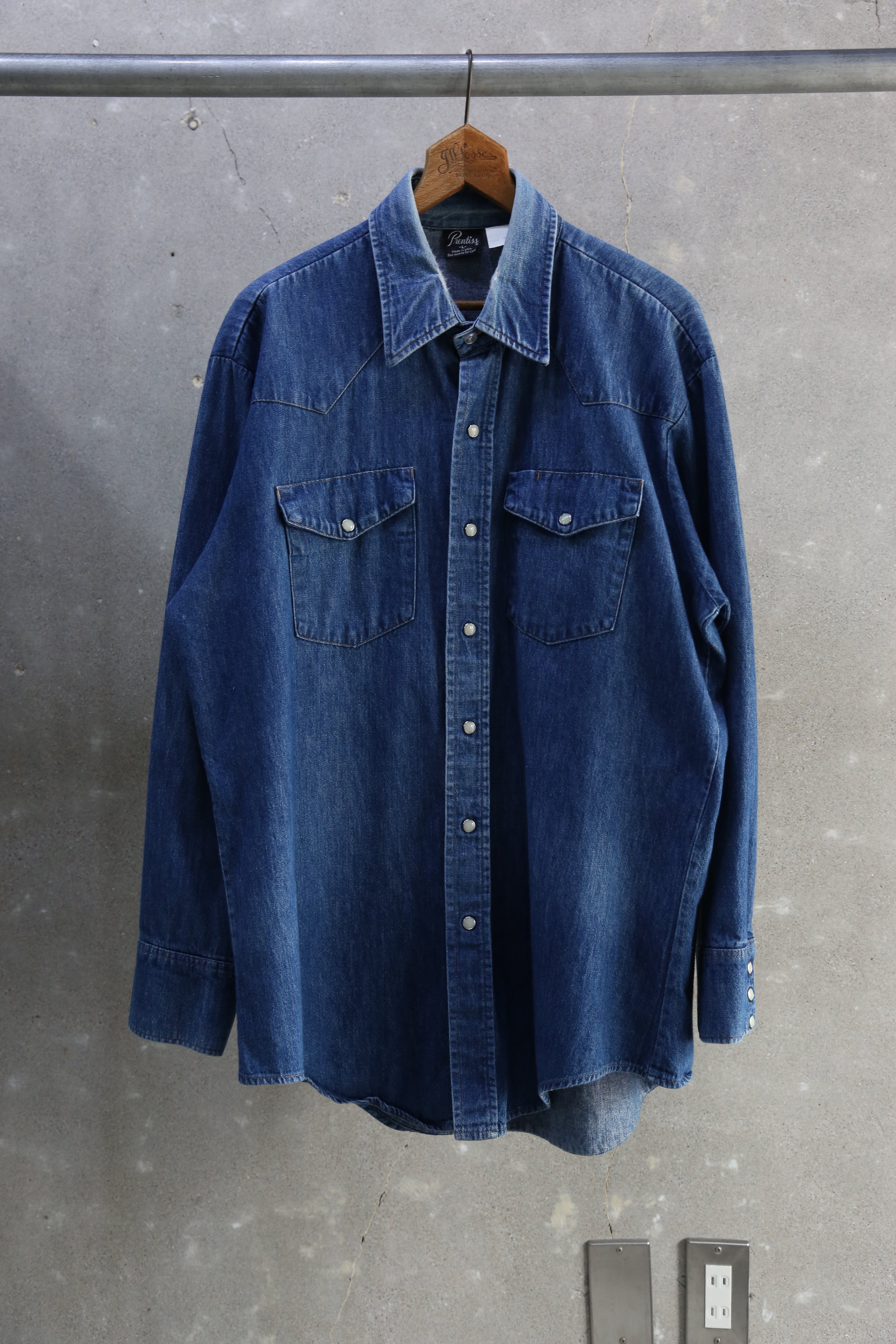 60~70s【Roebucks】Denim Western Shirt | the Holic vintage clothing
