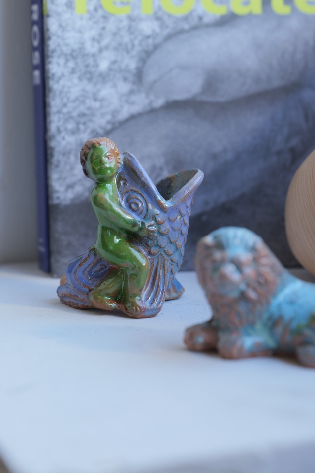 陶製ホイッスル |Paola Biancalana "Putto & Fish"