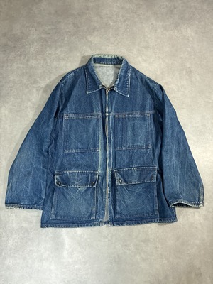 70-80s ユーロビンテージ デニムワークジャケット DMCジップ