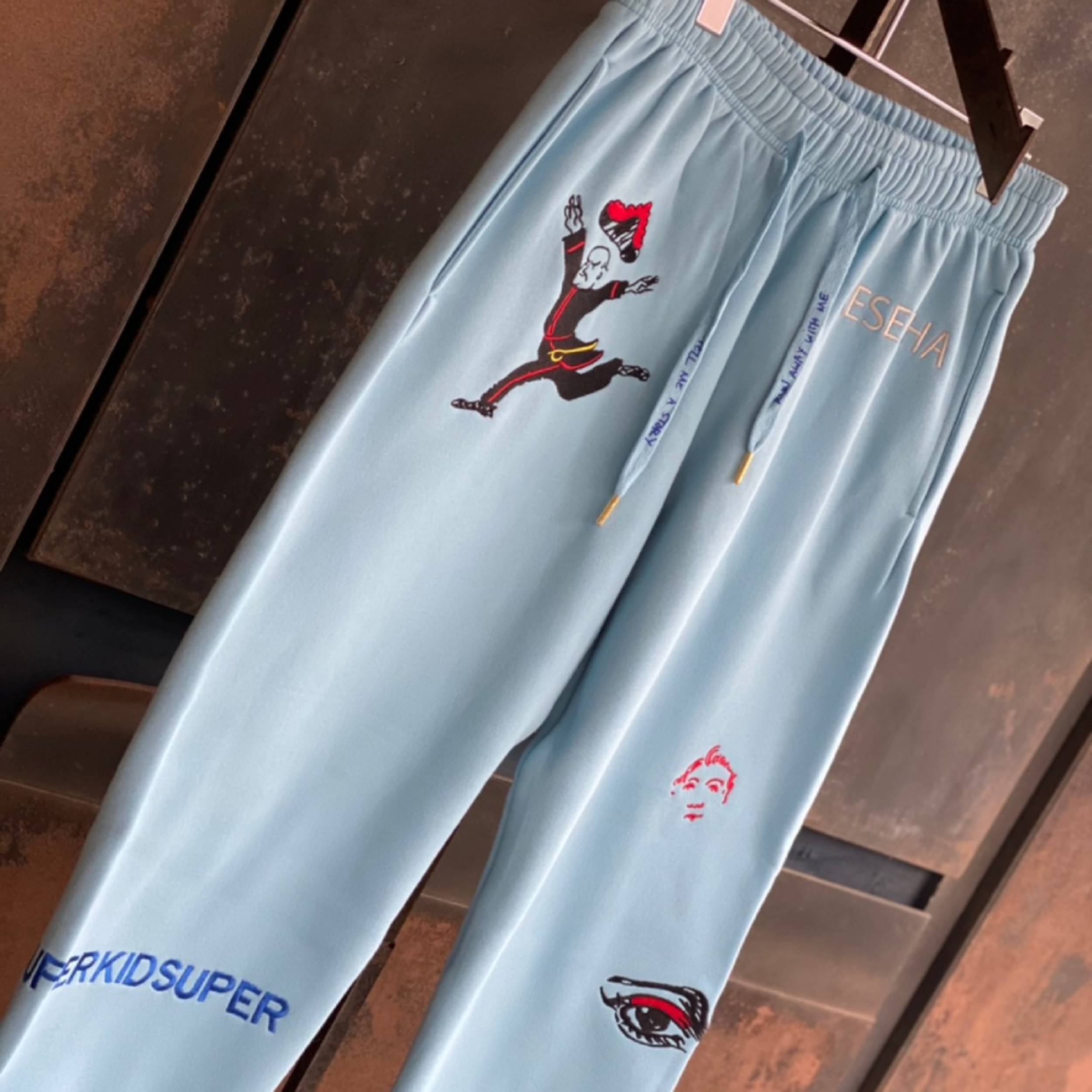 KIDSUPER STUDIOS Super Sweatpants Carolina BLUE | AYIN