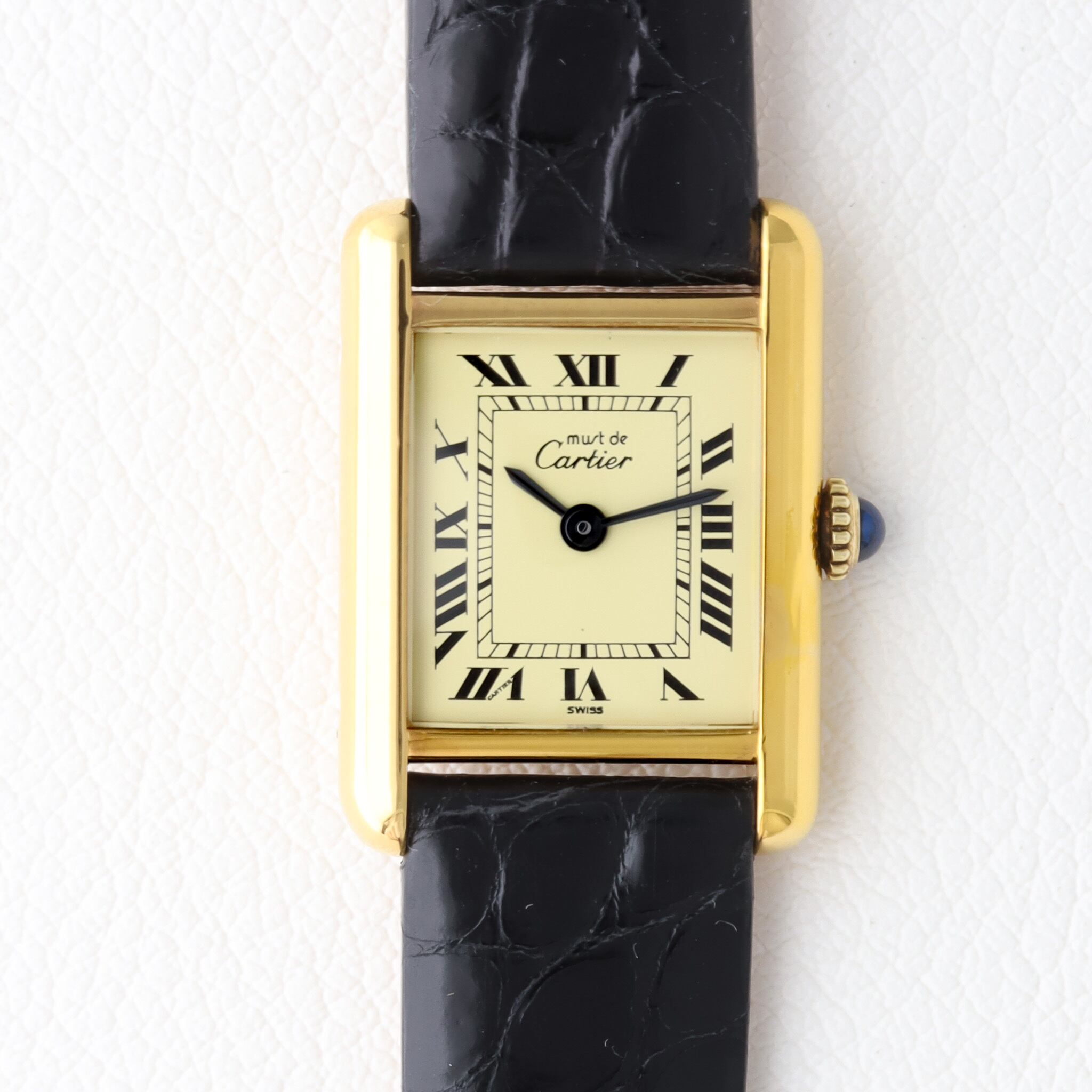 アジア限定品】カルティエ タンクフランセーズ SM 黒文字盤 | Ante