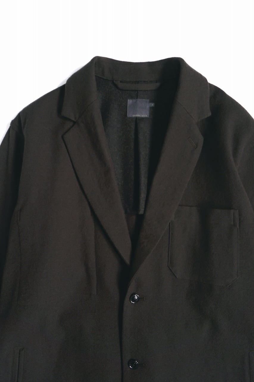 Virgin Wool Washed Twill Jacket