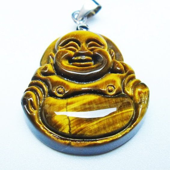 イエロータイガーアイ ペンダント 布袋様 タイガーアイ 一点物 メール便可 [M便 1/20] 112-11424