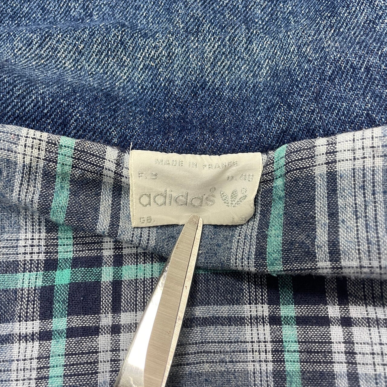 80年代 フランス製 VENTEX社製 ユーロ adidas アディダス デニム