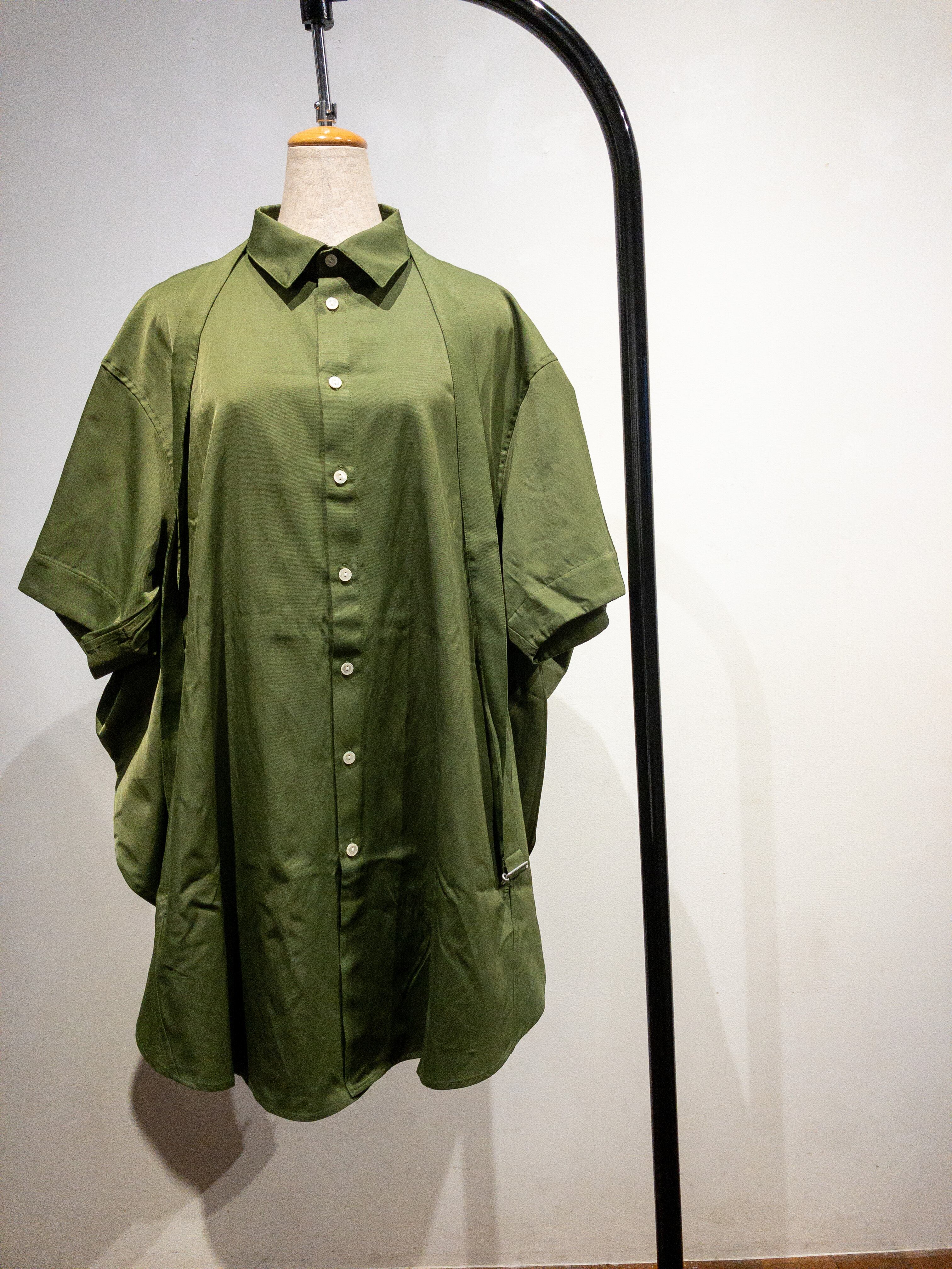 エッセンシャルコンフォート 01U10 半袖レーヨンシャツ 夏 B7475