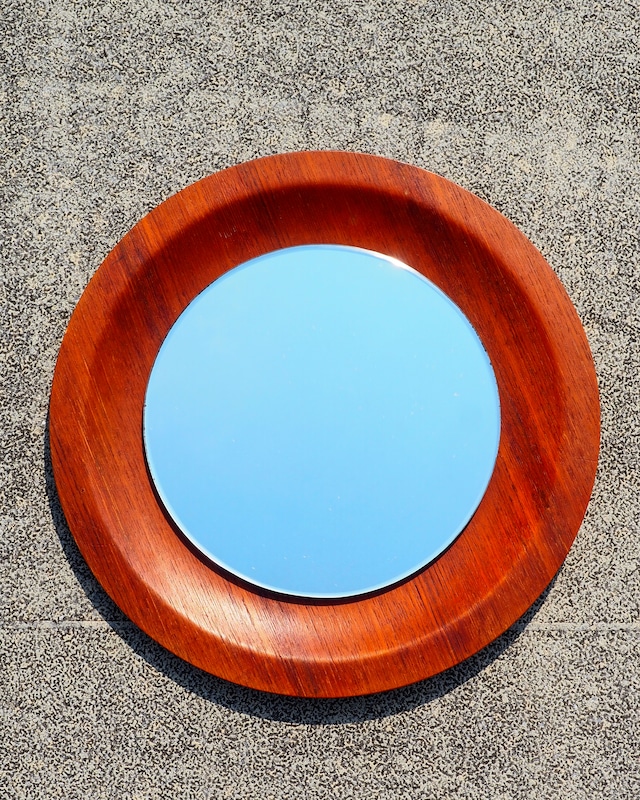 Gold Craft MFG Teak-Finish Plywood Wall Mirror