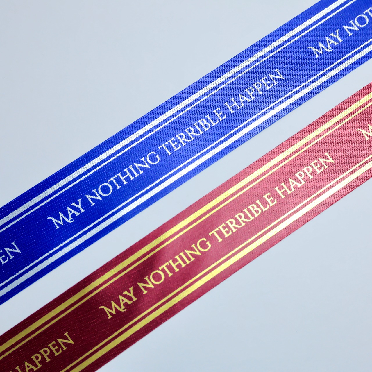 ギフトリボン Little Curse   Bordeaux Red/Gold Foil