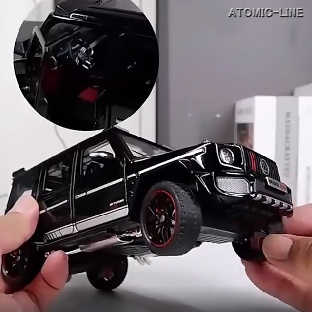 メルセデス ベンツ BRABUS G800 1/24 ミニカー 全4色 ライト点灯 エンジンサウンド 合金モデル 模型 ジオラマ