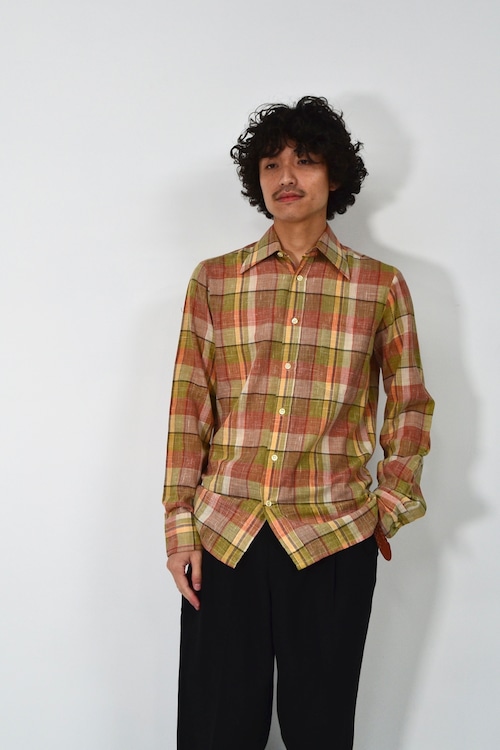 90s Check pattern shirt
