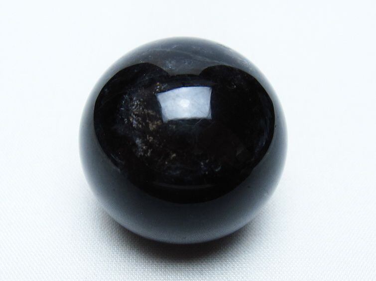 黒水晶 丸玉 35mm モリオン スフィア 置物 一点物 141-8183 | 天然石