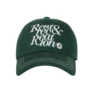 [rest & recreation] RR STITCH BALL CAP - DARK GREEN 正規韓国ブランド 韓国ファッション 韓国代行 rest recreation レストアンドレクリエーション restrecreation
