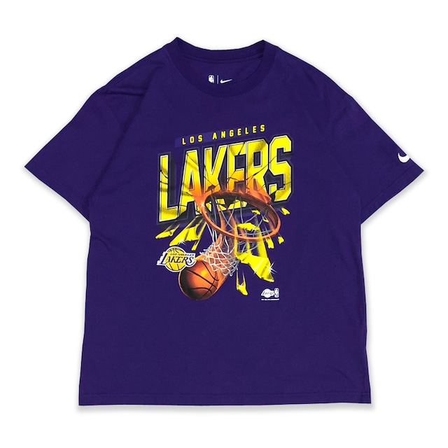 ロサンゼルス・レイカーズ ロゴ刺繍 プリントTシャツ NIKE NBA75周年