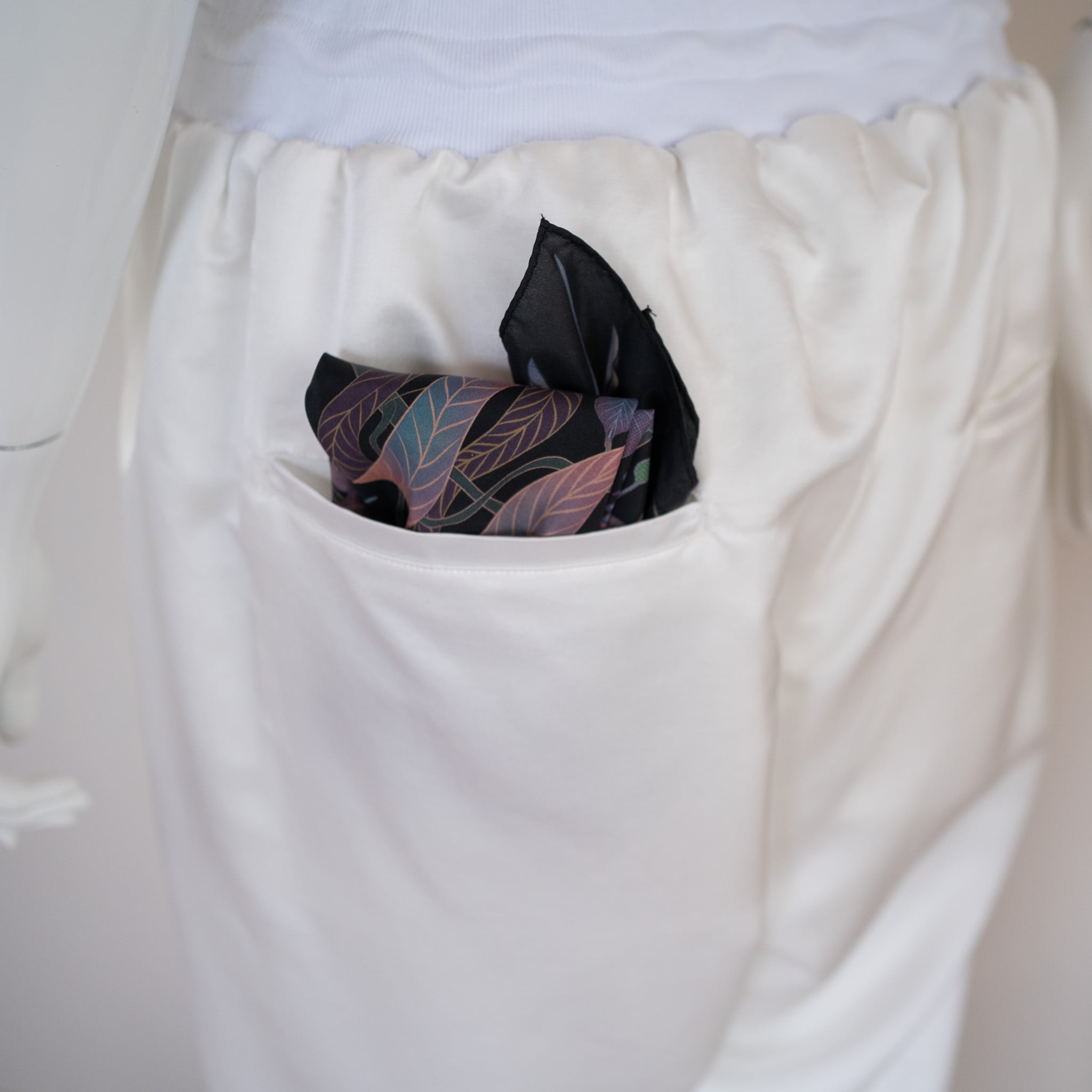 サルエルパンツ Silk x Cotton