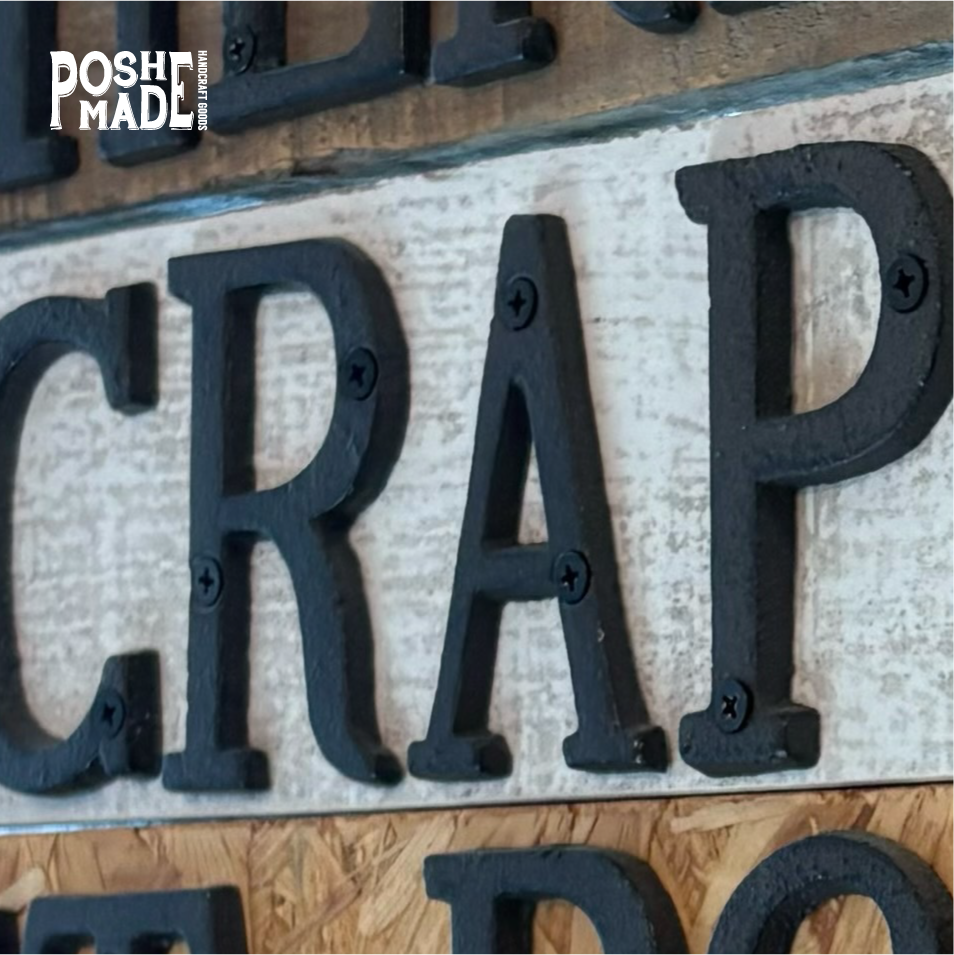 POSH MADE／Iron Alphabet Letters and Numbers | WHATNOT HARDWEAR STORE