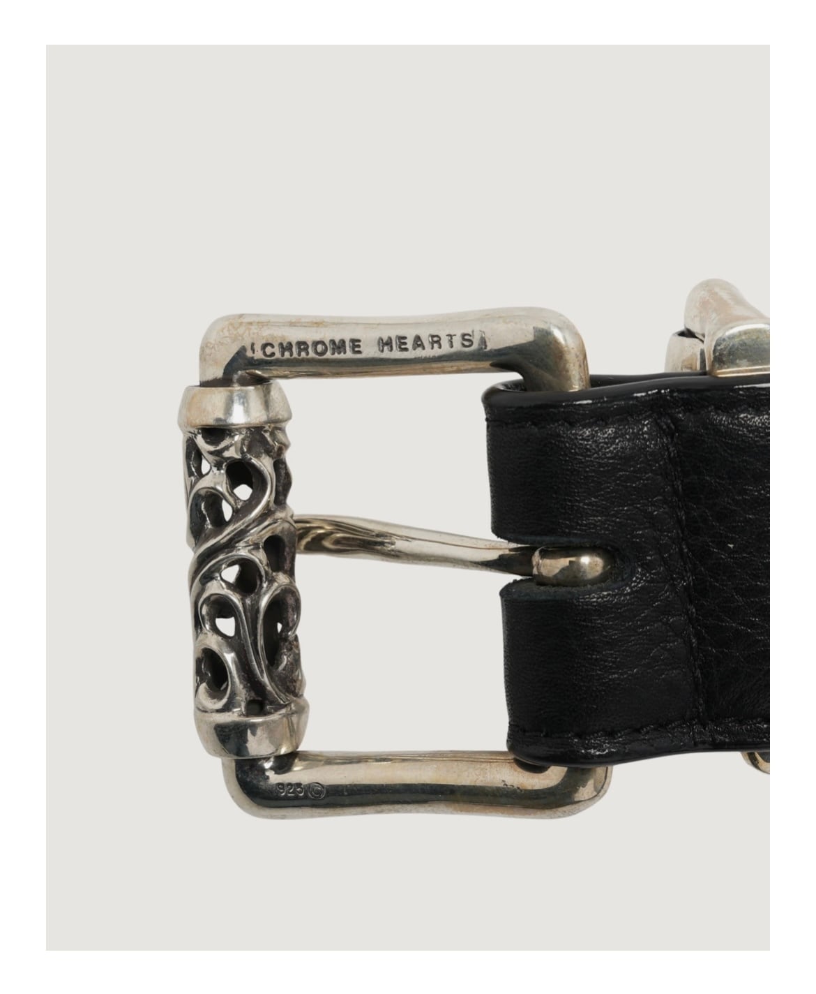 CHROME HEARTS クロムハーツ Pyramid Cross Studded Roller Belt