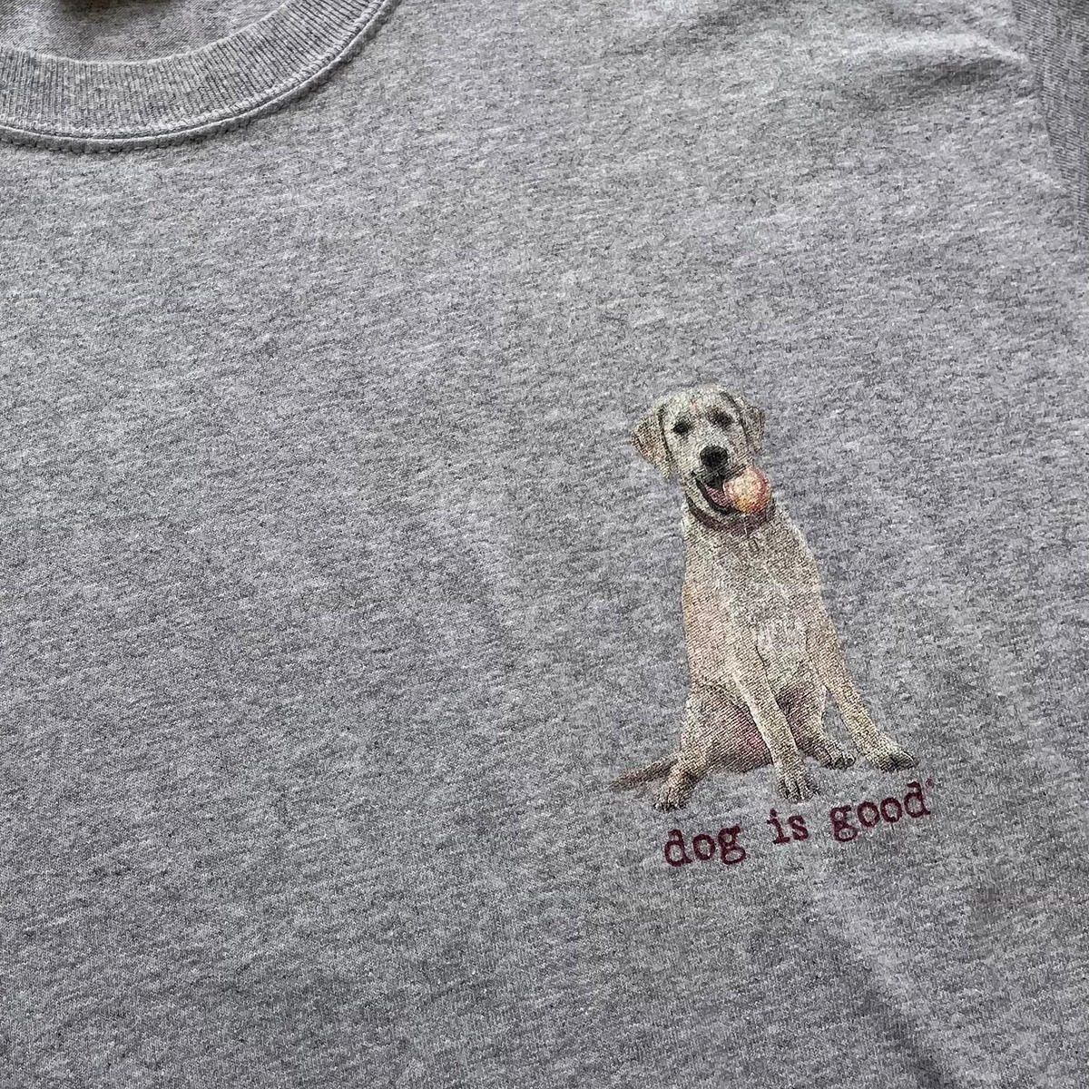 ドッグプリントパネルロングスリーブTシャツ