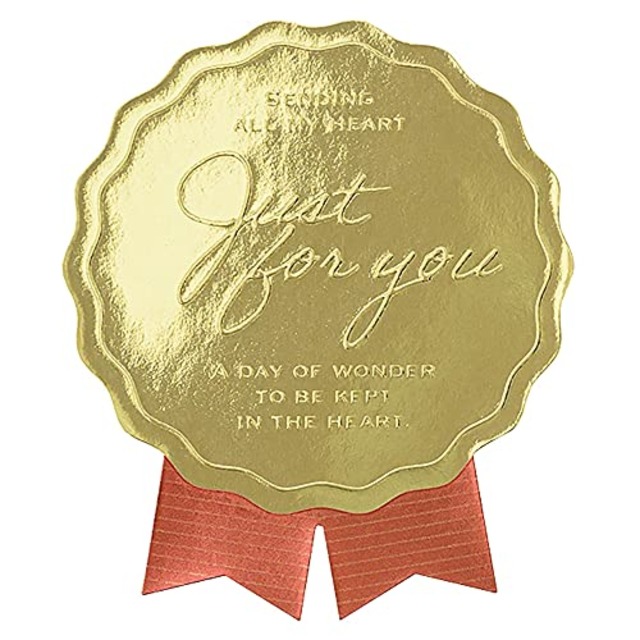 ヘッズ 日本製 ギフトシール 5.5×6.5cm L ゴールド 100枚 強粘着 ジャストフォーユー HEADS JFG-1S