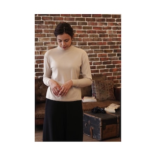 Super 120's Merino Mock Neck