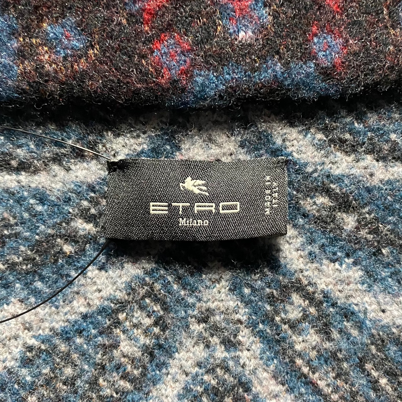 ETRO jacquard knit coat