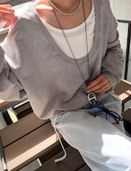 【新作5%OFF・3日間】Deep U-neck Sweat_3colors