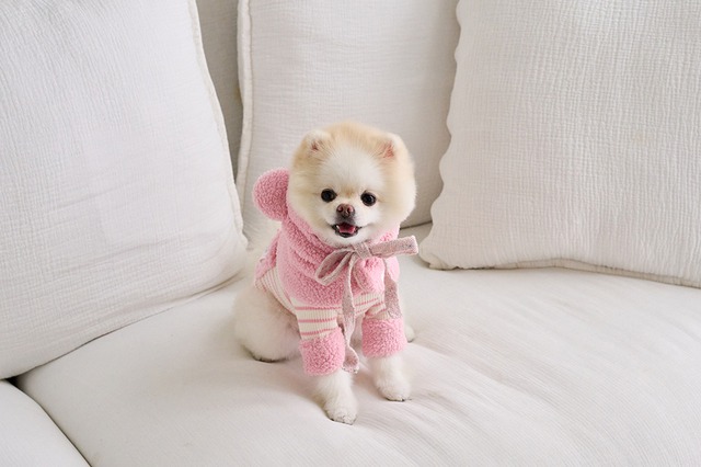 即納 【mabellefifi】ポグルフードケープ pink