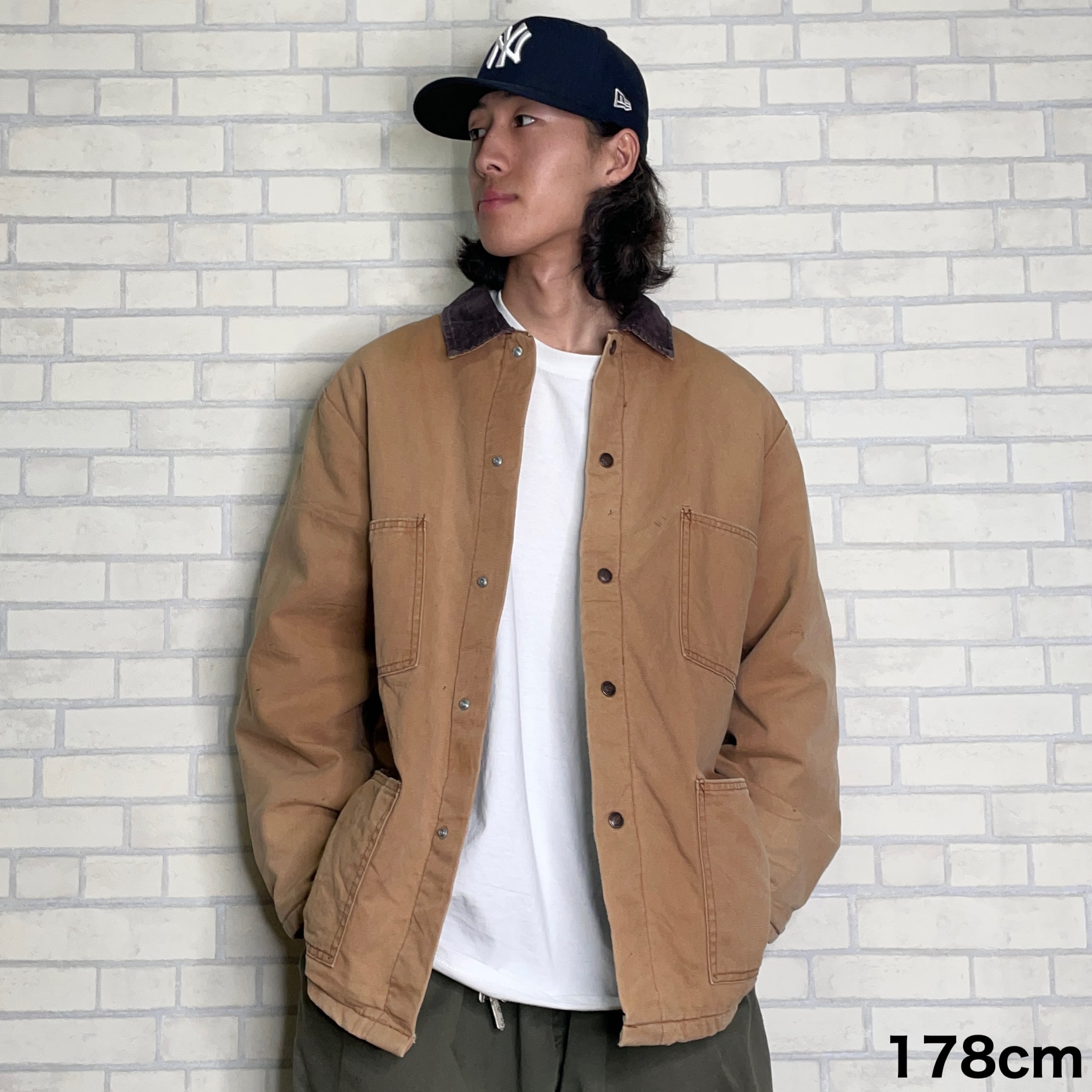 美品◆Dickies　カバーオール　ジャケット　アウター　 XL