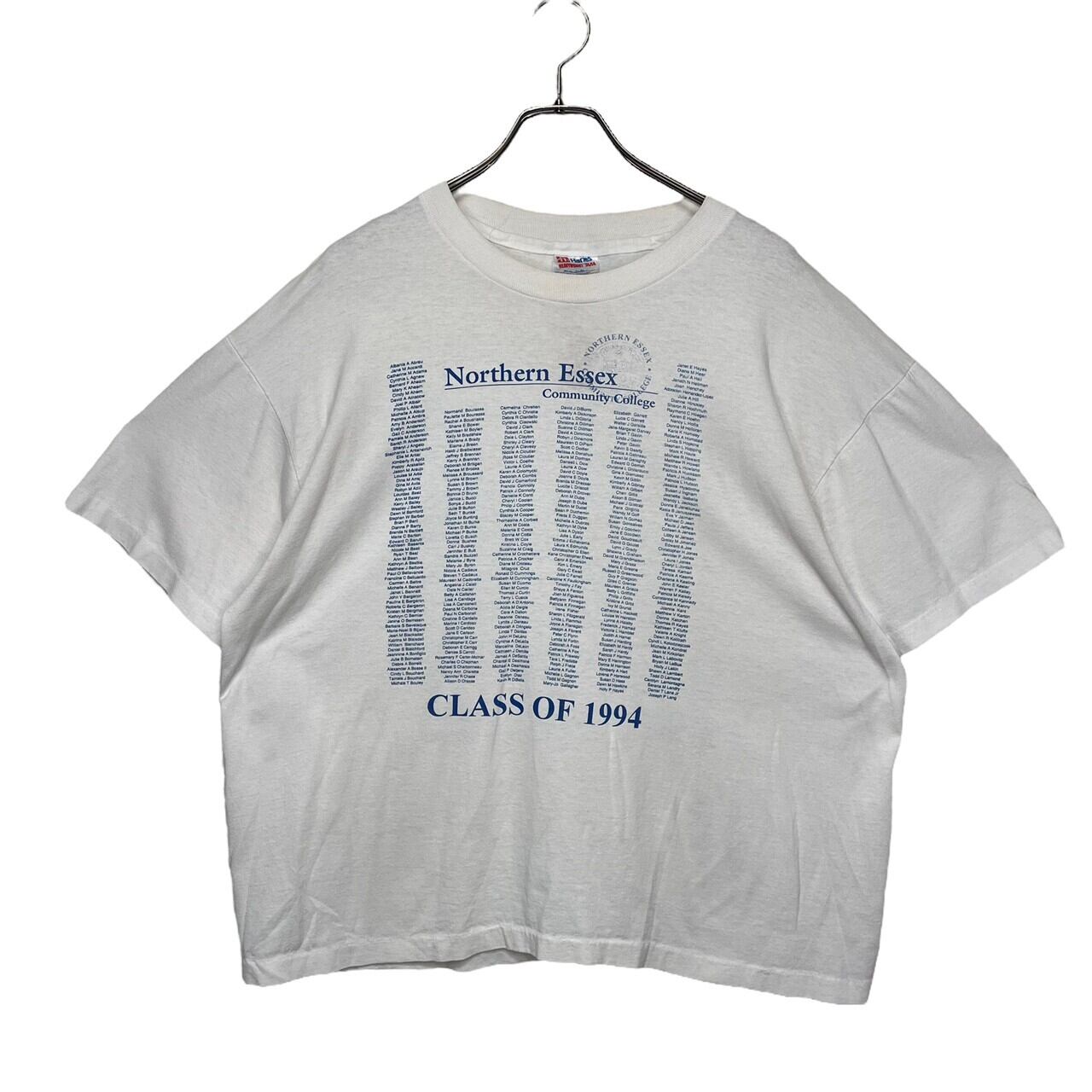 80s USA製 Hanes 両面ビッグプリント袖プリントスウェット XL 80s USA 