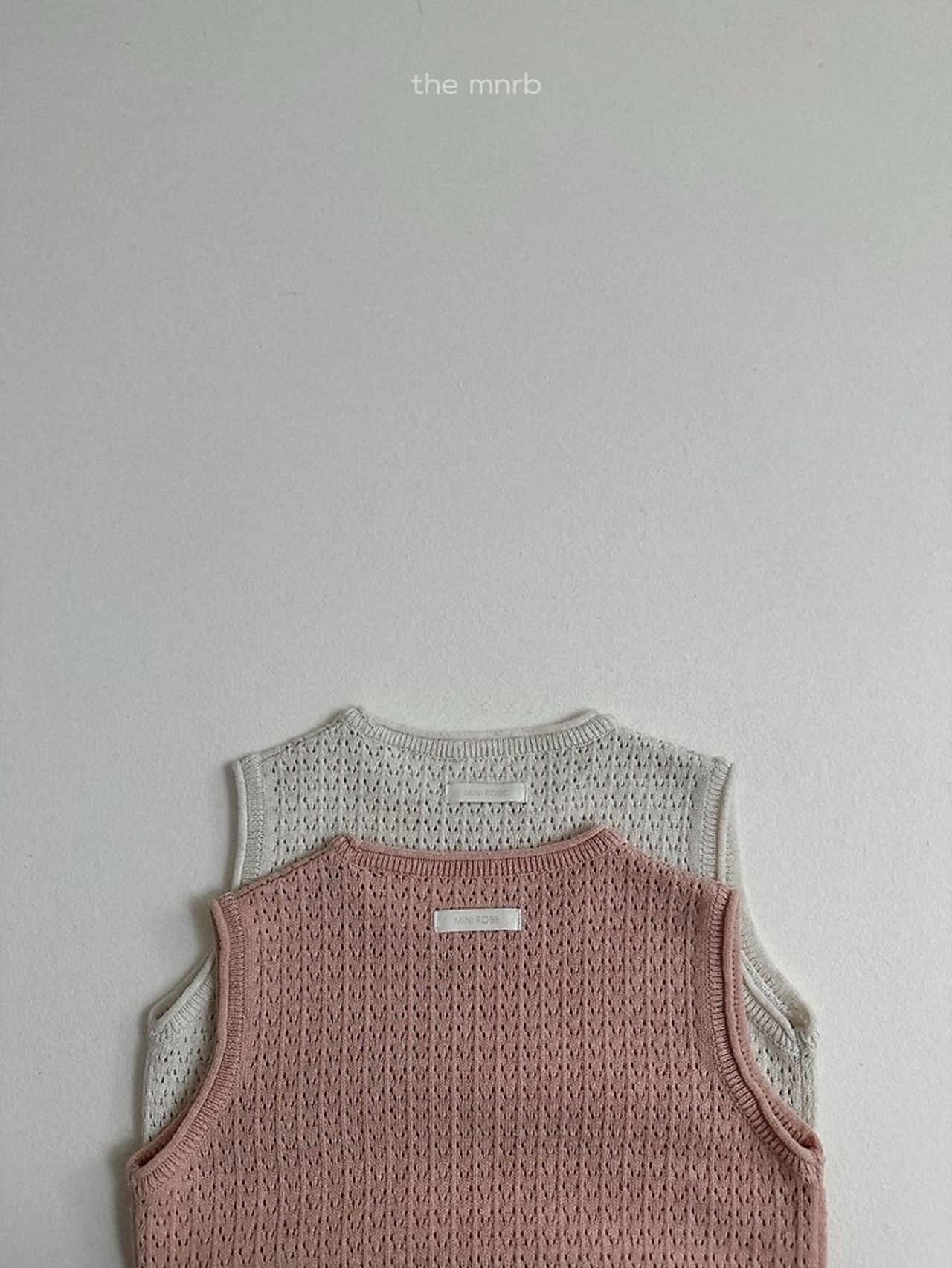 [the mnrb] Eyelet Vest / [미니로브] 아일렛니트조끼