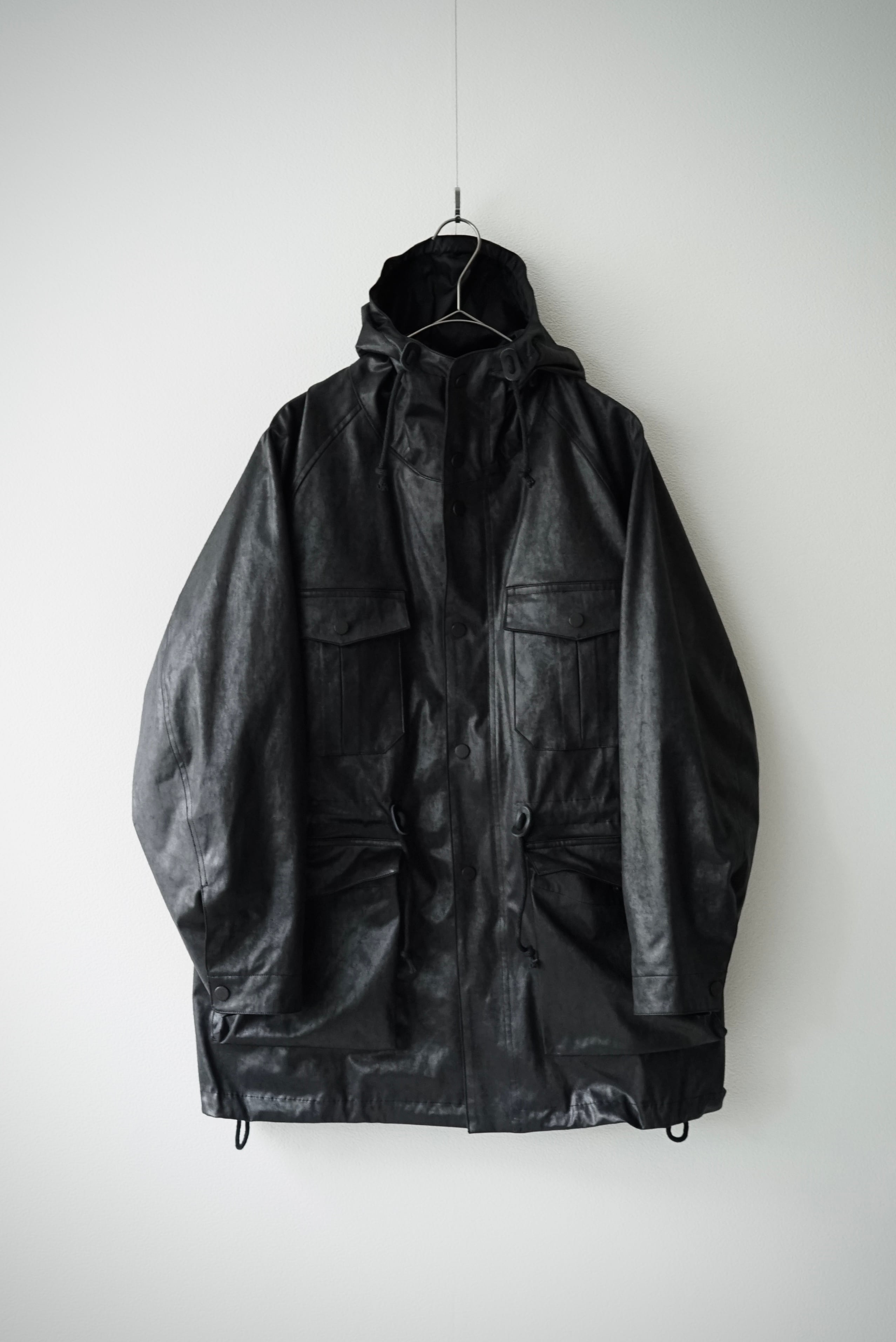 Vintage Leather Cloth / Mountain Parka (BLACK)