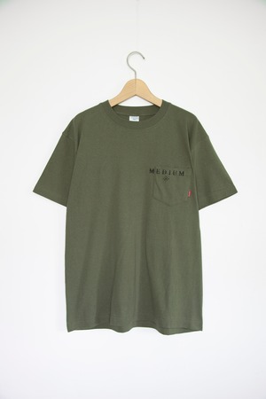 MEDIUM THE BRAND × BLUCO　POCKET-T / OLIVE