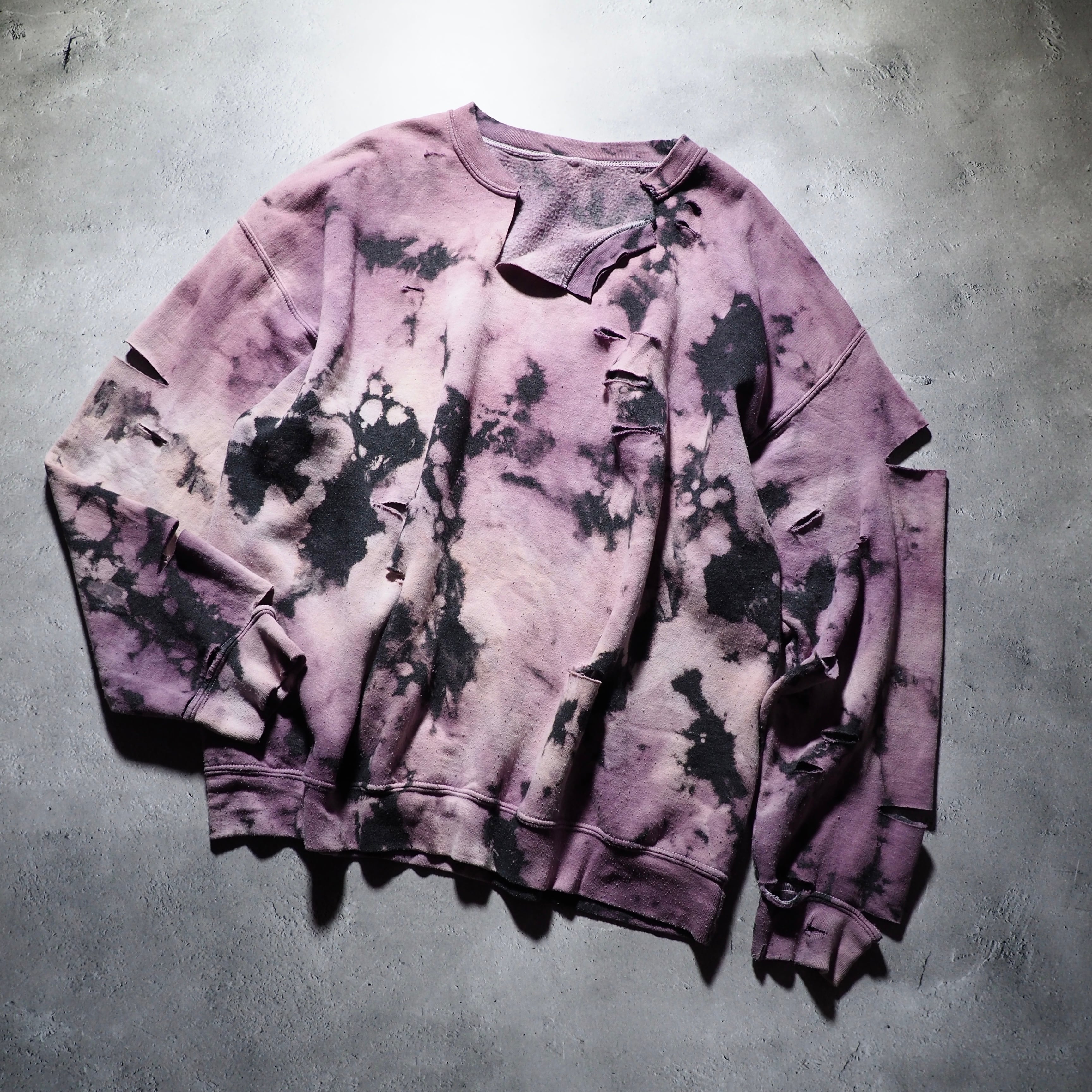 循環 ” Boro Circulation light purple Bleaching Re:make vintage 