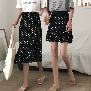 【2types】水玉フリルスカート