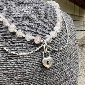 Heart Lock Beads Necklace