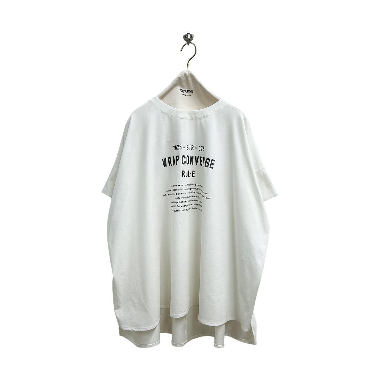 ayane】ポンチョ型ロゴTシャツ 826519 アヤン | red earth