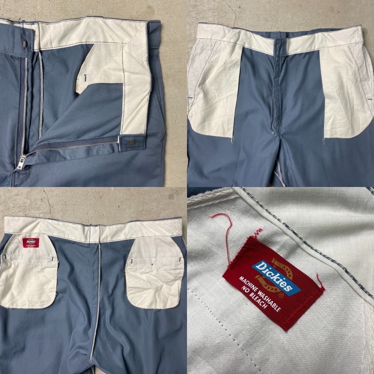 60年代 Dickies ディッキーズ チノ ワークパンツ アルミセミ 