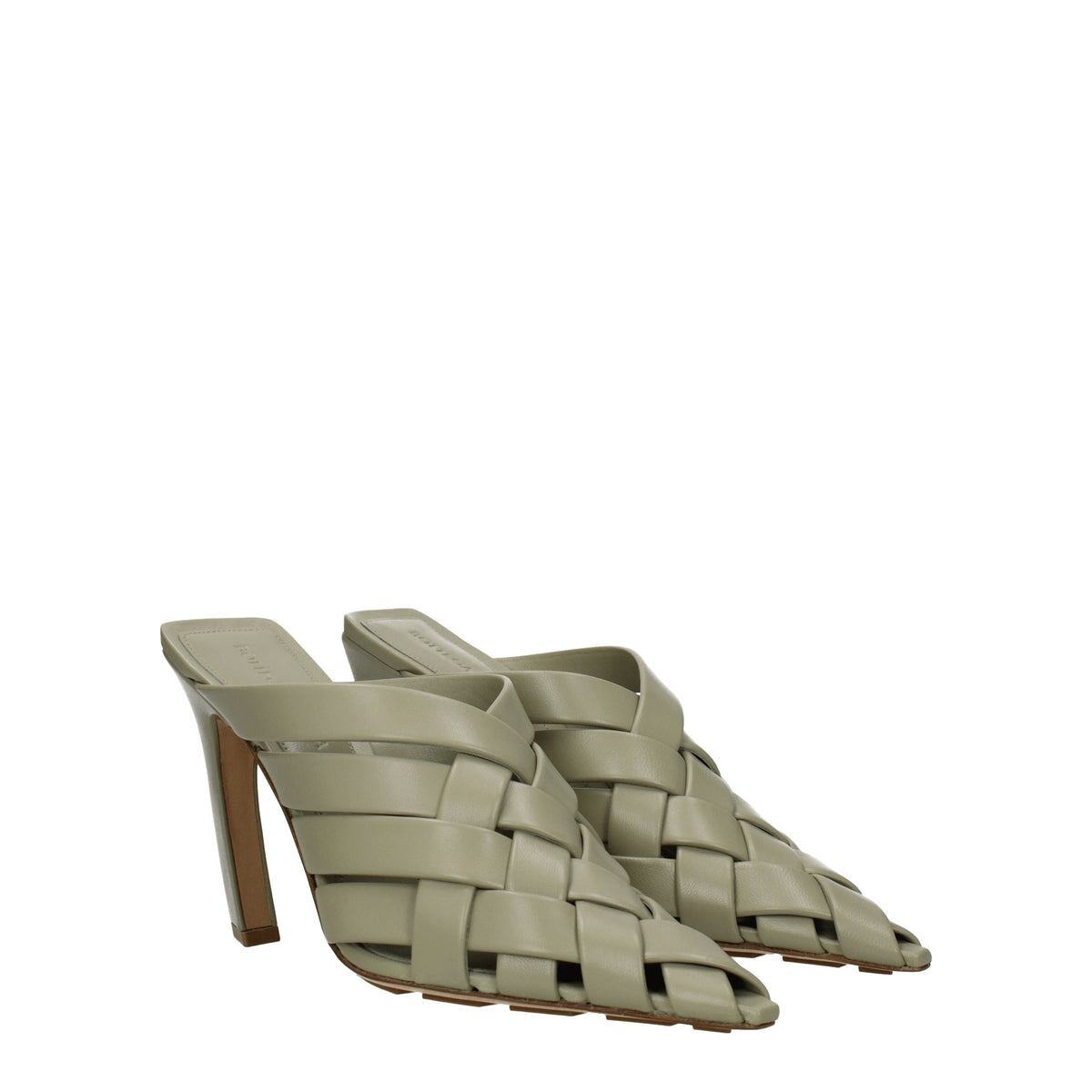 【新品】BOTTEGA VENETA ボッテガヴェネタ レディース サンダル レザー グリーン 740262V00T03025