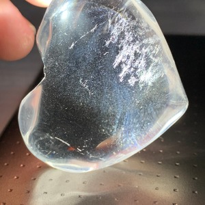 15.天使の梯子☆水晶☆エンジェルラダー 珍しいハートモチーフ♪